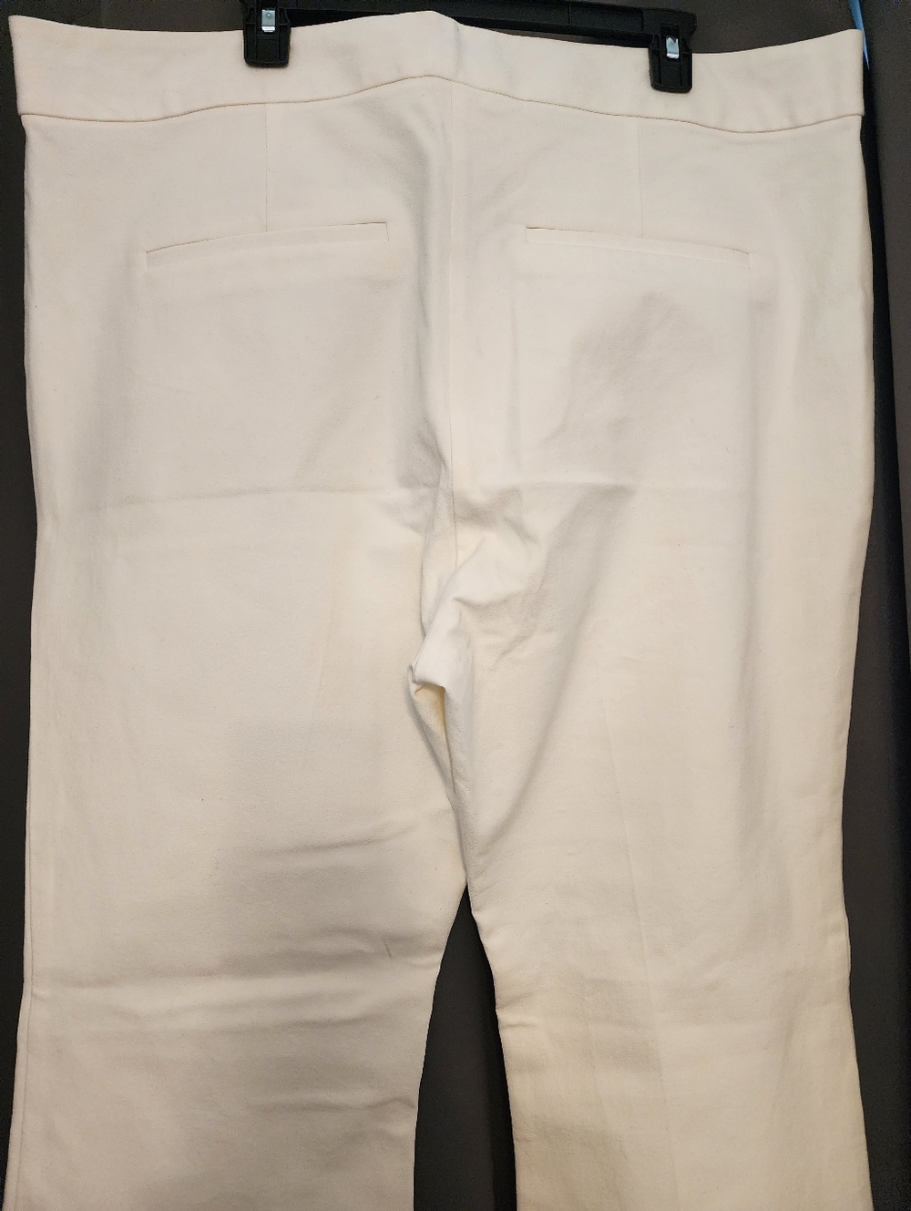 Derek Lam IO Crosby Cream Flare Pants $365 Old Money Quiet Luxury Sz 20 NWT - Picture 5 of 15